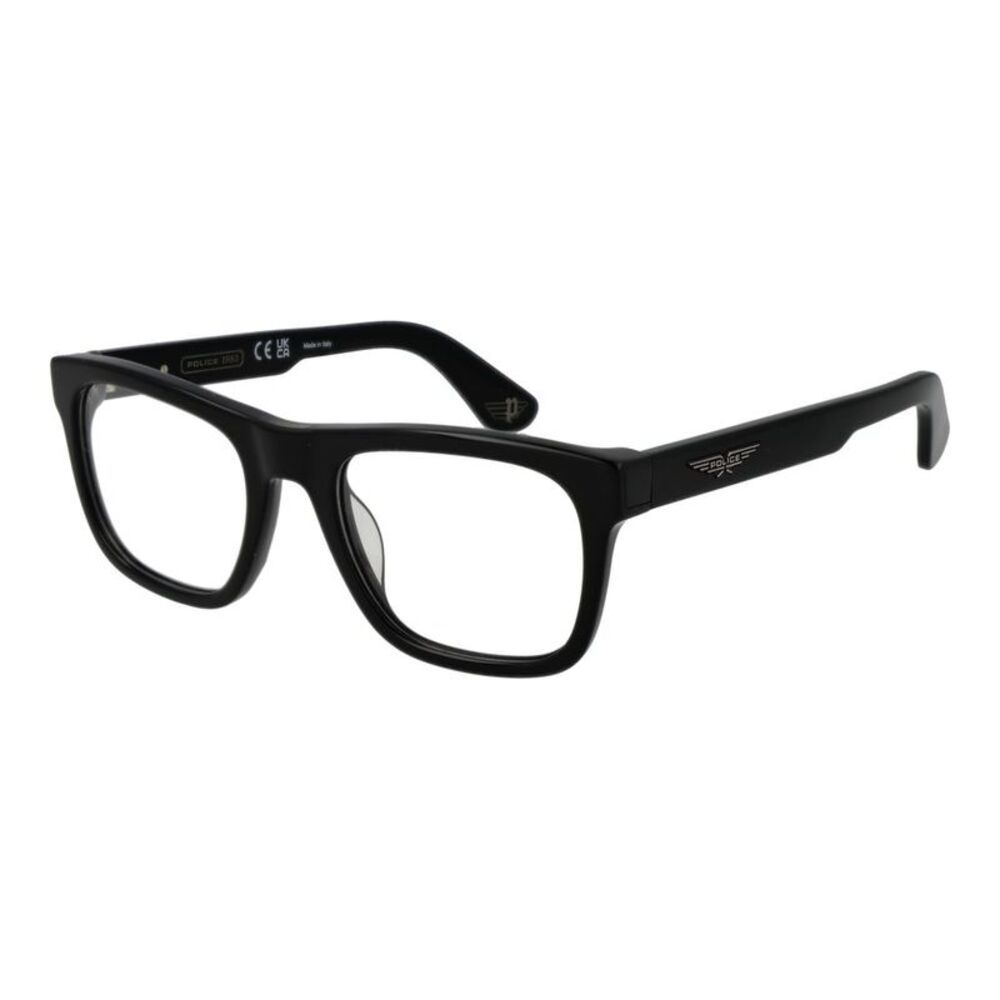 Police Black Cellulose Acetate Glasses Men's (Frames)